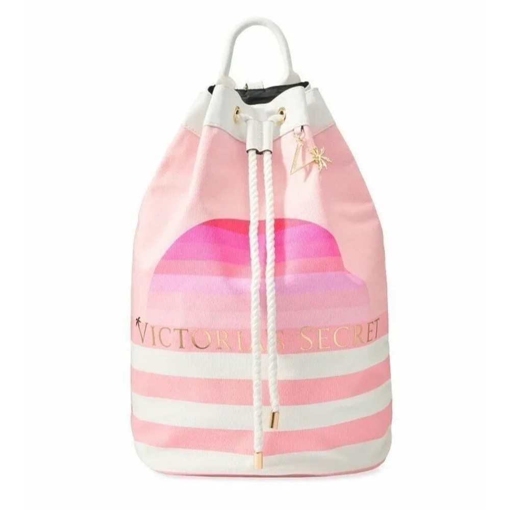 New Victorias Secret Backpack Knapsack Tote Bag Pink 18 x 17